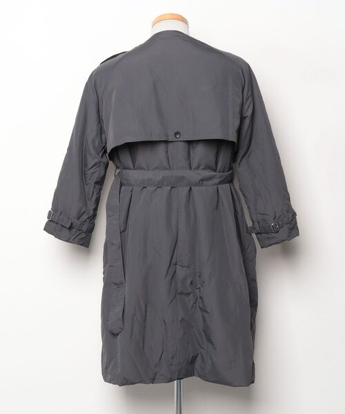 「sneeuw」 キルティング中綿コート - グレー メンズ_画像2