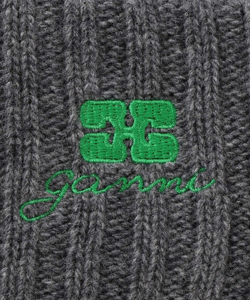 GANNI（ガニー） ニット帽 ニットキャップ 「」Core Future Wool Knit