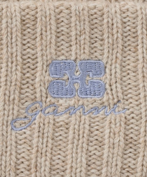 GANNI（ガニー） ニット帽 ニットキャップ 「」Core Future Wool Knit