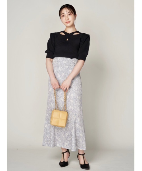 「LILY BROWN」 フレアスカート 0 ベージュ レディース_画像2