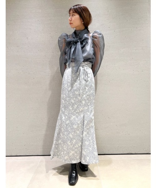 「LILY BROWN」 フレアスカート 0 ベージュ レディース_画像6