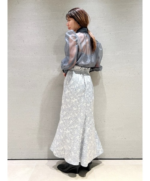 「LILY BROWN」 フレアスカート 0 ベージュ レディース_画像7