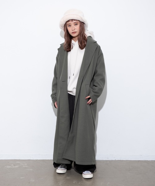 「MERLOT」 チェスターコート FREE ブラック レディース_画像7