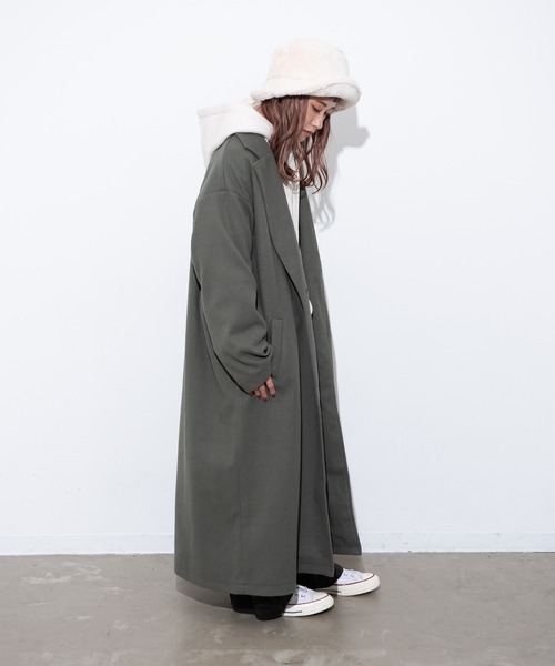 「MERLOT」 チェスターコート FREE ブラック レディース_画像9