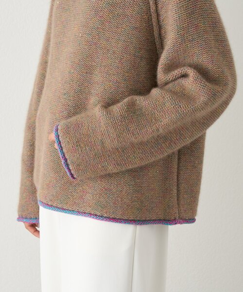 「BEARDSLEY」 長袖ニット FREE ブラウン レディース_画像9