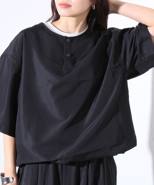 「TAION」 半袖シャツ X-LARGE ネイビー メンズ_画像4