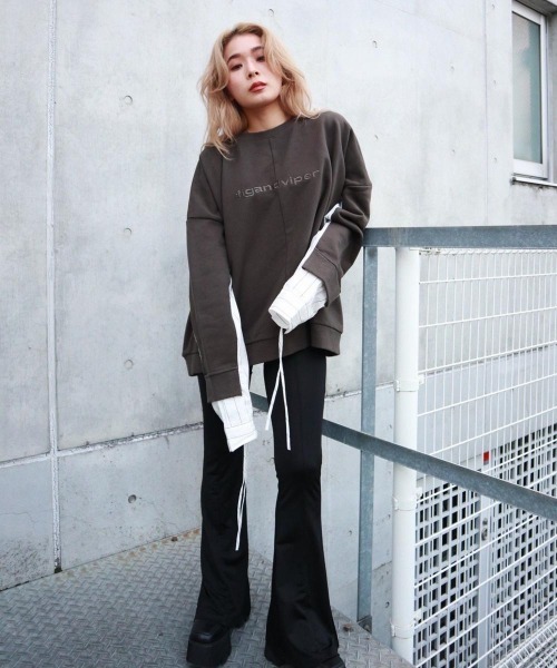 「FIG&VIPER」 スウェットカットソー FREE アイボリー レディース_画像2