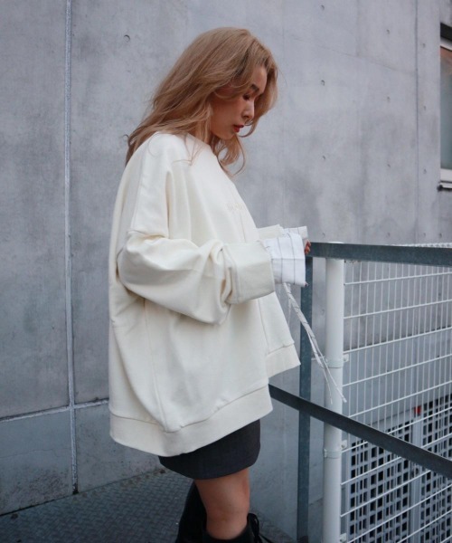 「FIG&VIPER」 スウェットカットソー FREE アイボリー レディース_画像5