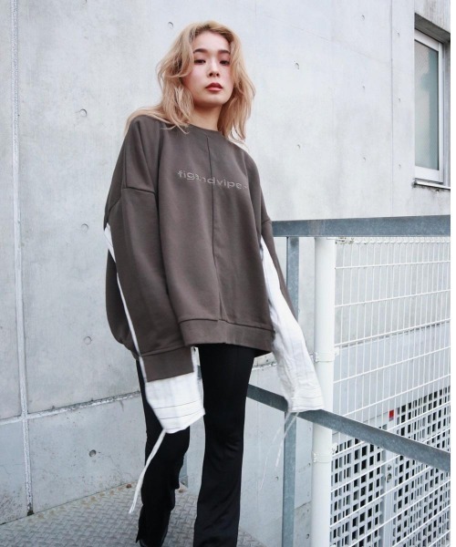 「FIG&VIPER」 スウェットカットソー FREE アイボリー レディース_画像7