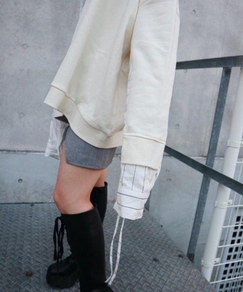 「FIG&VIPER」 スウェットカットソー FREE アイボリー レディース_画像8