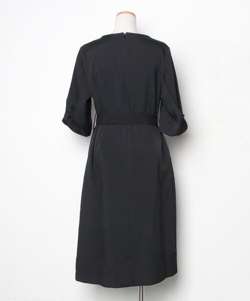 「DRESS STAR」 7分袖ワンピース M ブラック レディース_画像2