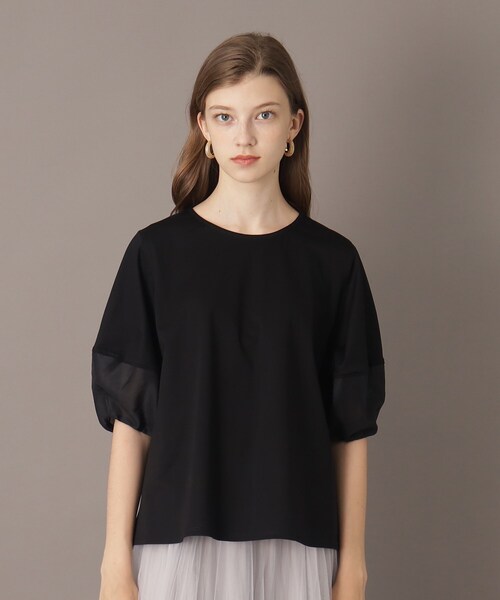 「DRESSTERIOR」 半袖カットソー 34 ブラック レディース_画像2