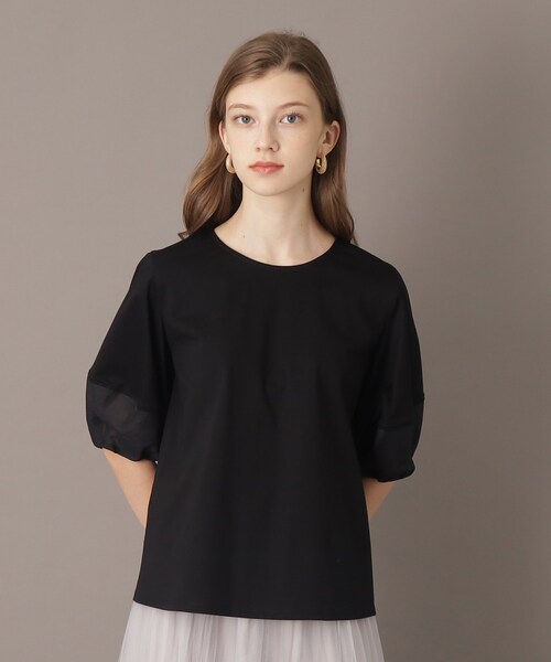 「DRESSTERIOR」 半袖カットソー 34 ブラック レディース_画像4