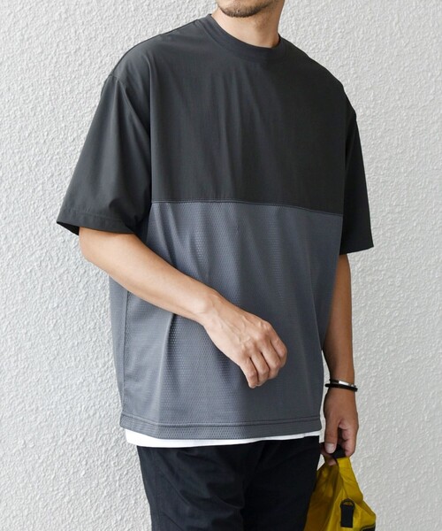 「SHIPS any」 半袖Tシャツ X-LARGE ブラック メンズ_画像4