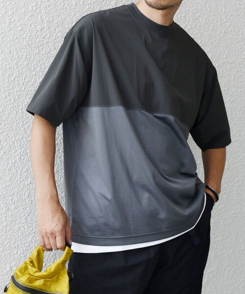 「SHIPS any」 半袖Tシャツ X-LARGE ブラック メンズ_画像5
