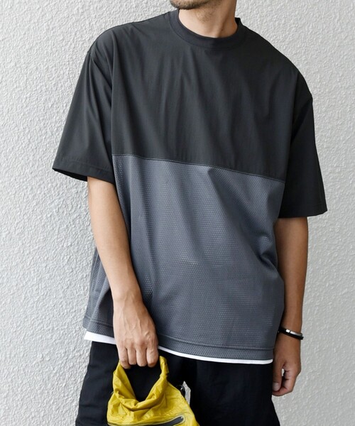 「SHIPS any」 半袖Tシャツ X-LARGE ブラック メンズ_画像6