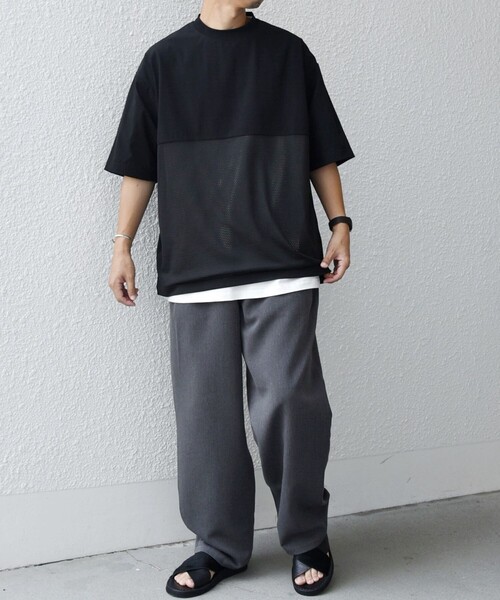 「SHIPS any」 半袖Tシャツ X-LARGE ブラック メンズ_画像7