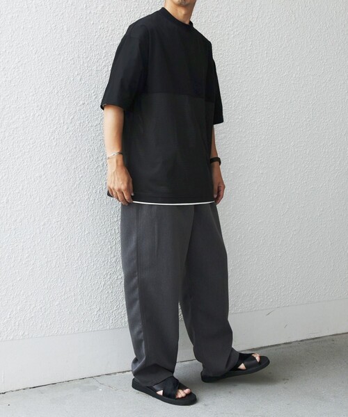 「SHIPS any」 半袖Tシャツ X-LARGE ブラック メンズ_画像8