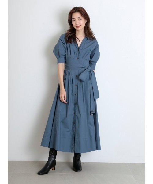 「SNIDEL」 シャツワンピース 0 ブラック レディース_画像3