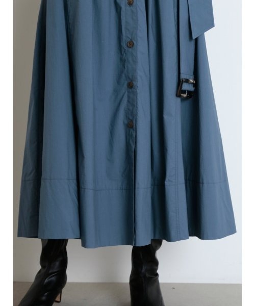 「SNIDEL」 シャツワンピース 0 ブラック レディース_画像8