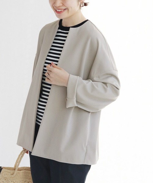 IENA(イエナ) ノーカラージャケット 38 グレー系その他 IENA(イエナ) ノーカラージャケット 38 グレー系その他