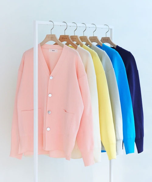 「Elura」 ニットカーディガン FREE ライトピンク レディース_画像4