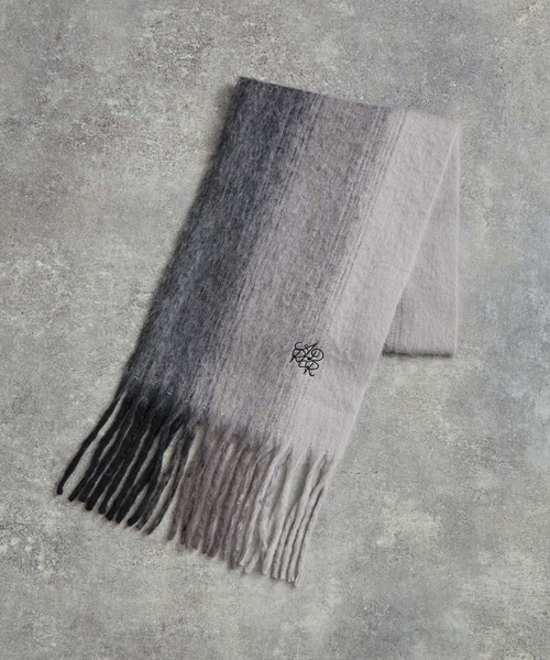 「ADRER」 マフラー FREE ネイビー メンズ_画像5