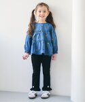 ブラウス シャツ 刺繍メローティアードチュニッ...の詳細画像2