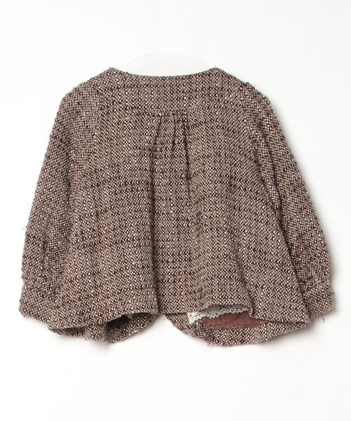 「Bilitis dix-sept ans」 ノーカラージャケット - ブラウン レディース_画像2