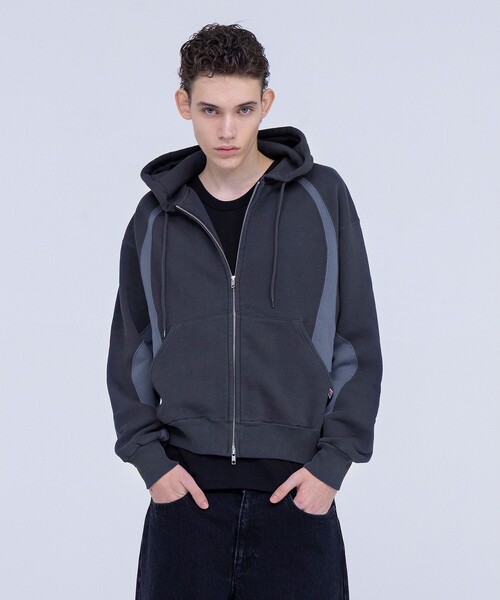 Russell Athletic × NVRFRGT ジップ フーディー NVRFRGT（ネヴァーフォーゲット） パーカー 「Russell Athletic