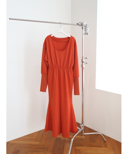 「Katrin TOKYO」 長袖ワンピース X-SMALL レッド レディース_画像7