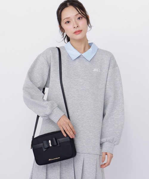 ジルバイジルスチュアート リボンポシェット 限定色グレー JILL by JILLSTUART - ジルバイジルスチュアート リボンポシェット