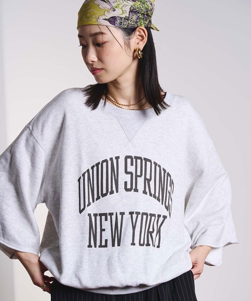 【新品タグ付】ROSEBUD x champion H/S SWEAT Champion（チャンピオン） トレーナー スウェット ROSEBUD x champion