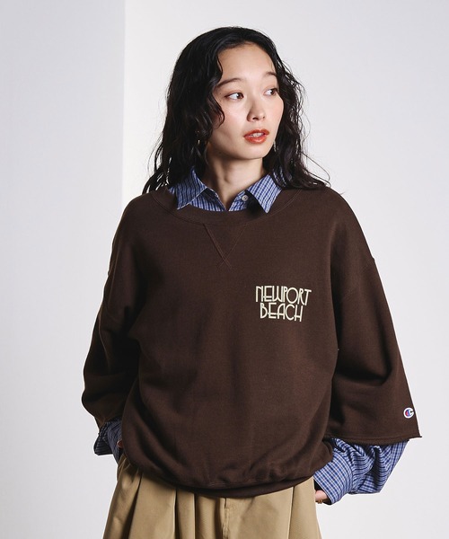 シュタンバウム 21SS H/S LOGO Sweat トレーナー Champion（チャンピオン） トレーナー スウェット ROSEBUD x champion