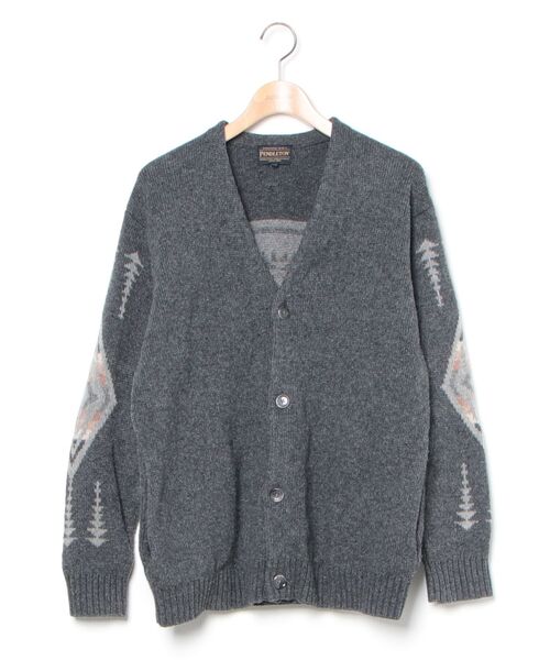 PENDLETON」 ニットカーディガン M グレー メンズ アバハウス ABAHOUSE 