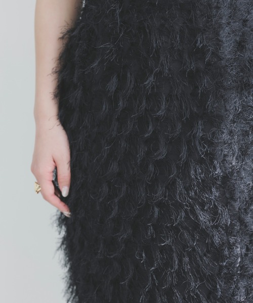 「anuans」 タイトスカート MEDIUM グレイッシュベージュ レディース_画像8