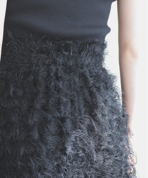 「anuans」 タイトスカート MEDIUM グレイッシュベージュ レディース_画像9