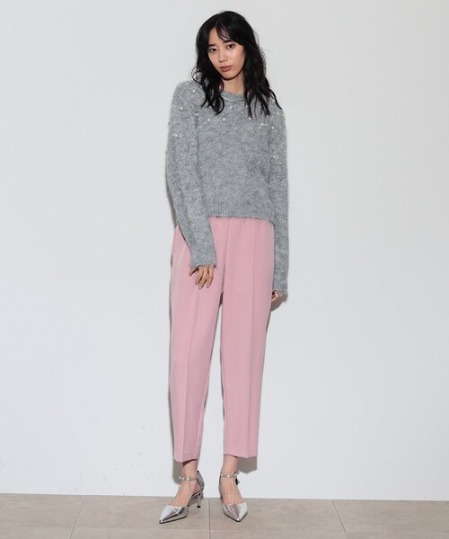 「GALLEST」 長袖ニット 38 グレー レディース_画像5