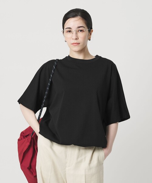 ヨリ 21SS ヘムフリルワイドtee Tシャツ カットソー 五分袖 F 黒 専用】yori ヨリ ヘムフリルワイドTee 【公式通販】