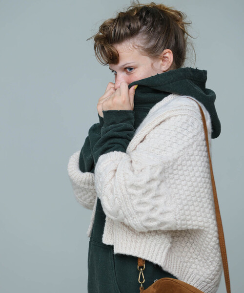 「JOURNAL STANDARD LUXE」 ニットカーディガン FREE ベージュ レディース_画像5