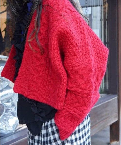 「JOURNAL STANDARD LUXE」 ニットカーディガン FREE ベージュ レディース_画像8