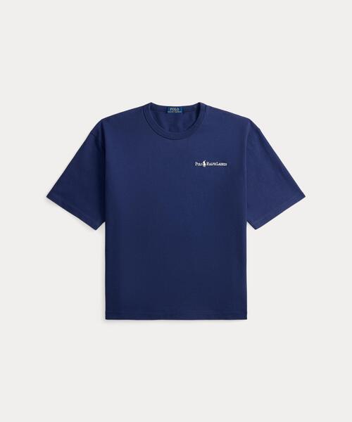 tシャツ リラックス フィット ロゴ ジャージー Tシャツ メンズの画像