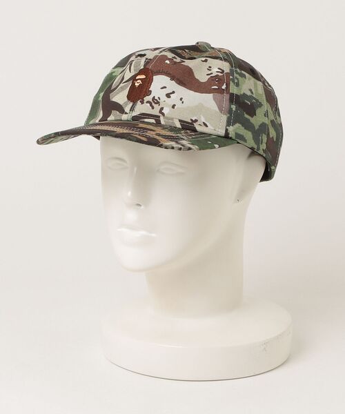 A BATHING APE（アベイシングエイプ） キャップ 帽子 CAMO PATCHWORK