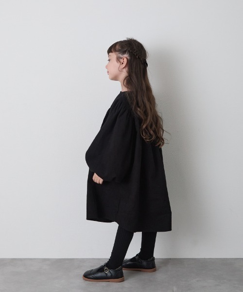 「riziere」 「KIDS」長袖ワンピース 120 ブラック キッズ_画像4