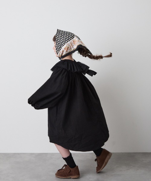 「riziere」 「KIDS」長袖ワンピース 120 ブラック キッズ_画像8