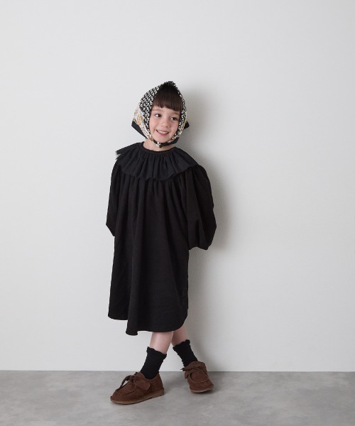 「riziere」 「KIDS」長袖ワンピース 120 ブラック キッズ_画像9