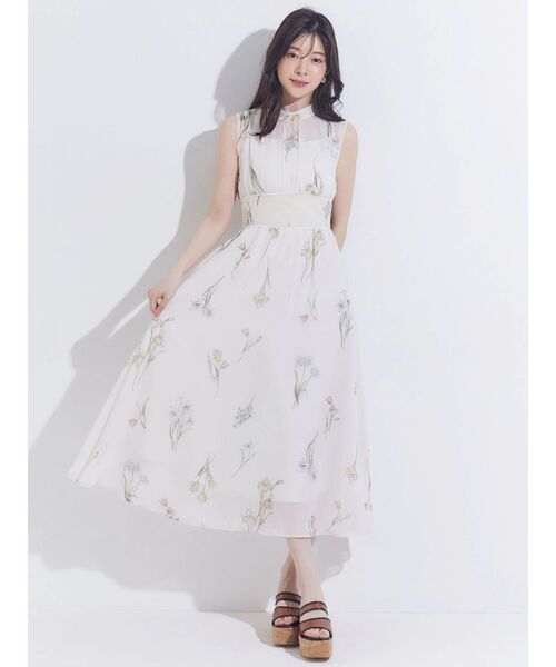 MERCURYDUO（マーキュリーデュオ） ワンピース 花柄バックレースアップ