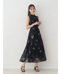 MERCURY DUO 花柄 ワンピース MERCURYDUO（マーキュリーデュオ） ワンピース 花柄バックレースアップ