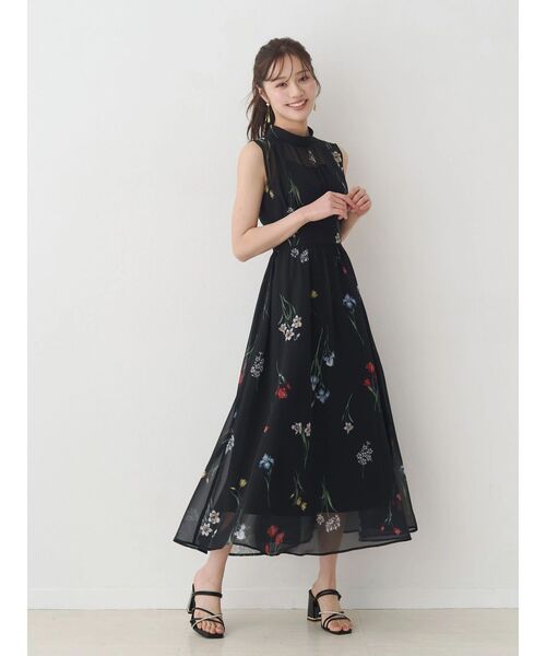 MERCURYDUO（マーキュリーデュオ） ワンピース 花柄バックレースアップ
