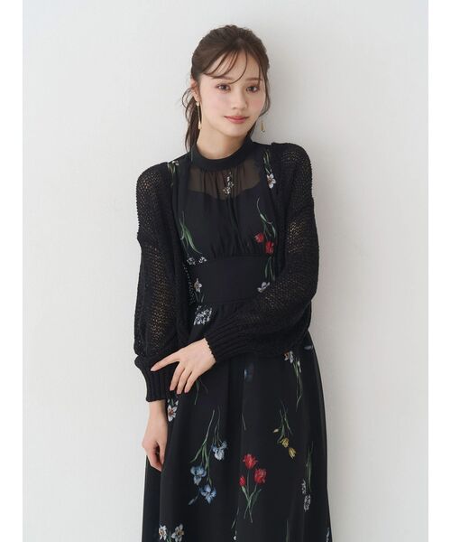 MERCURYDUO（マーキュリーデュオ） ワンピース 花柄バックレースアップ